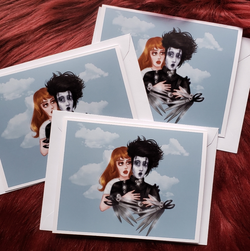 Edward Scissorhands Art Print cards set / 3…